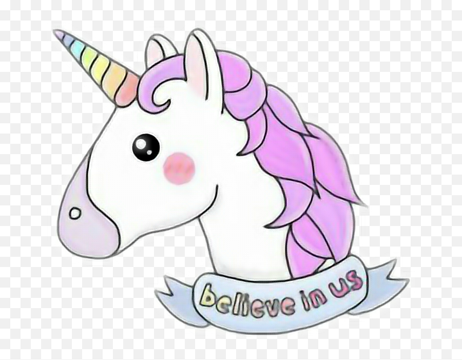 Unicorn Unicornio Sticker By Melina Segovia González - Unicorn Believe In Us Png Emoji,Emojis Unicornio