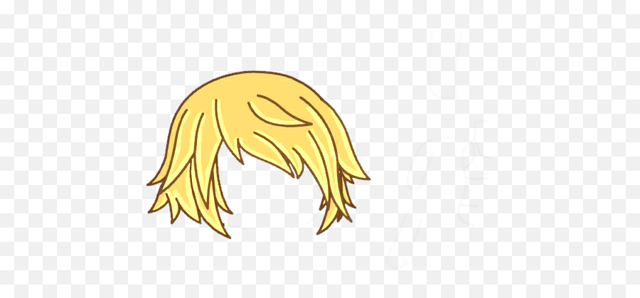 Hair Hair Part Sticker - Blonde Hair Drawing Png Boy Emoji,Farewell Emoji