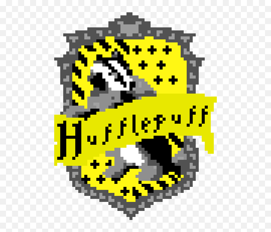 Pixel Art Hufflepuff Logo Clipart - Pixel Art Harry Potter Hufflepuff Emoji,Hufflepuff Emoji