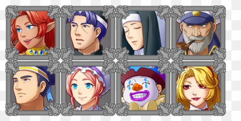 Actor Face Frames - Hair Design Emoji,Rpg Maker Vx Ace Bust Emotion