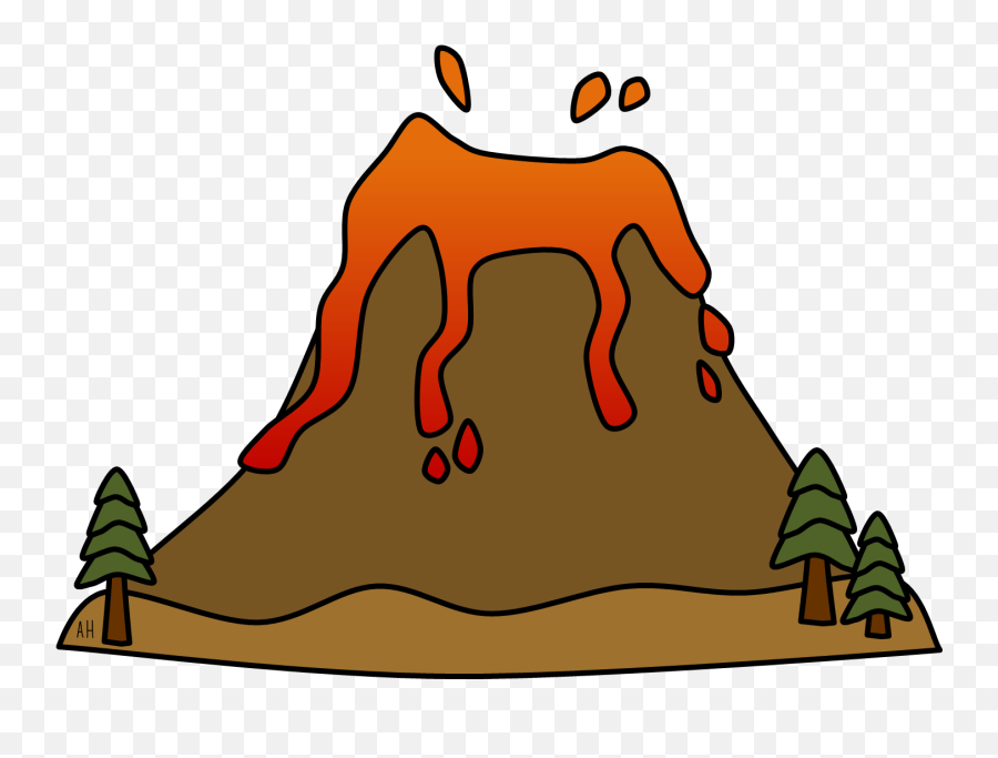 Volcano Clip Art - Clip Art Library Volcano Clipart Emoji,Volcano Of Emotion Images