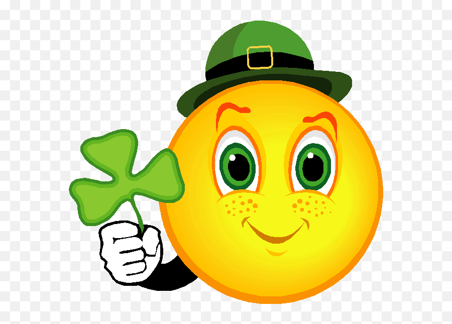 A Wonderful Irish Day Emoji,Have Great Day Emoticon