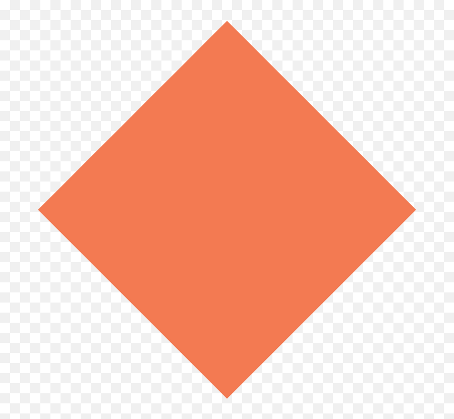 Large Orange Diamond Emoji High Definition Big Picture - Contoh Gambar Belah Ketupat Yang Berwarna,Diamond Emoji