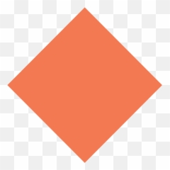 Large Orange Diamond Emoji High Definition Big Picture - Contoh Gambar Belah Ketupat Yang Berwarna,Diamond Emoji