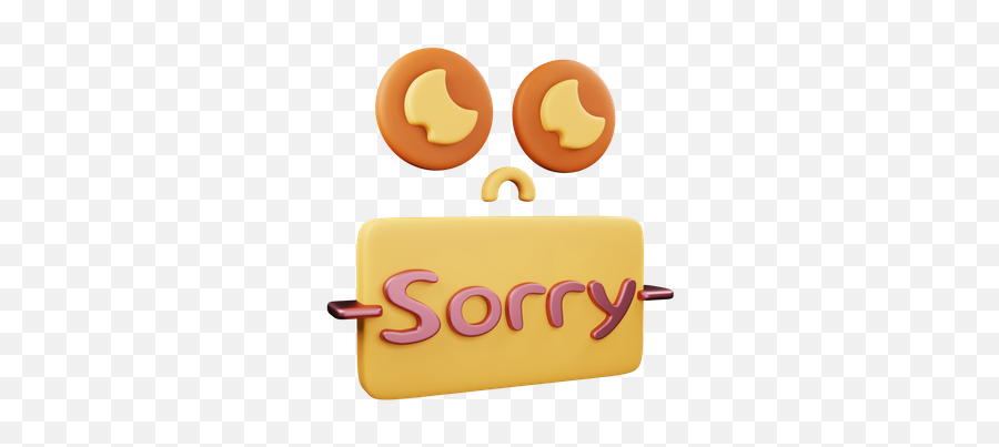 Free Sorry 3d Illustration Download In Png Obj Or Blend Format Emoji,Atom Symbol Text Not Emoji