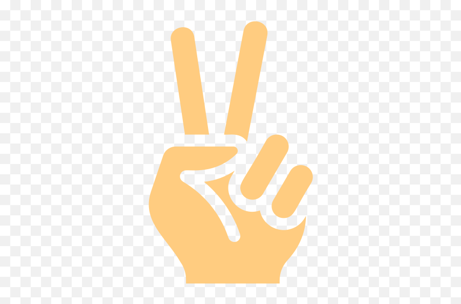 Two Fingers - Free Hands And Gestures Icons Emoji,Hand Signs Emojis Meaning