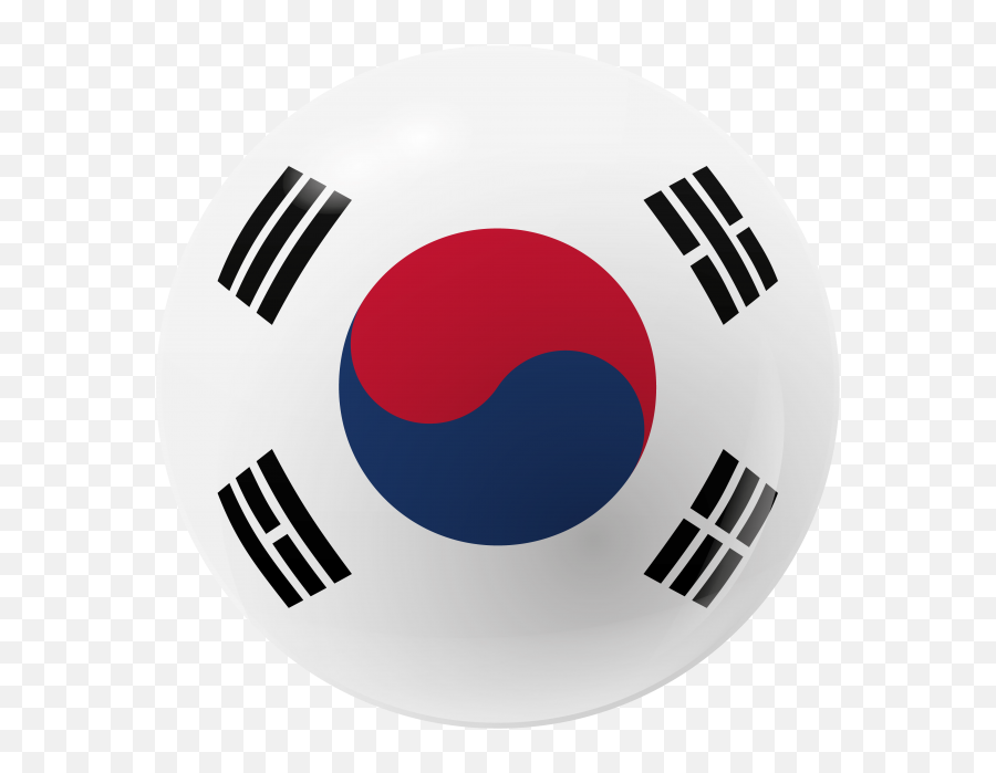 South Korea Round Flag Png Transparent Icon - Freepngdesigncom Emoji,Pan African Flag Emoji