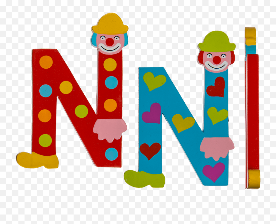 Clown Letter N Clipart - Full Size Clipart 407004 Emoji,The Letter N Emoji