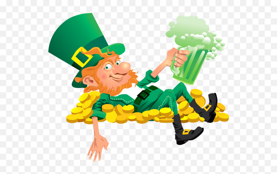 Beer Ireland Leprechaun Play Cartoon For St Patricks Day Emoji,Gassy Emoji