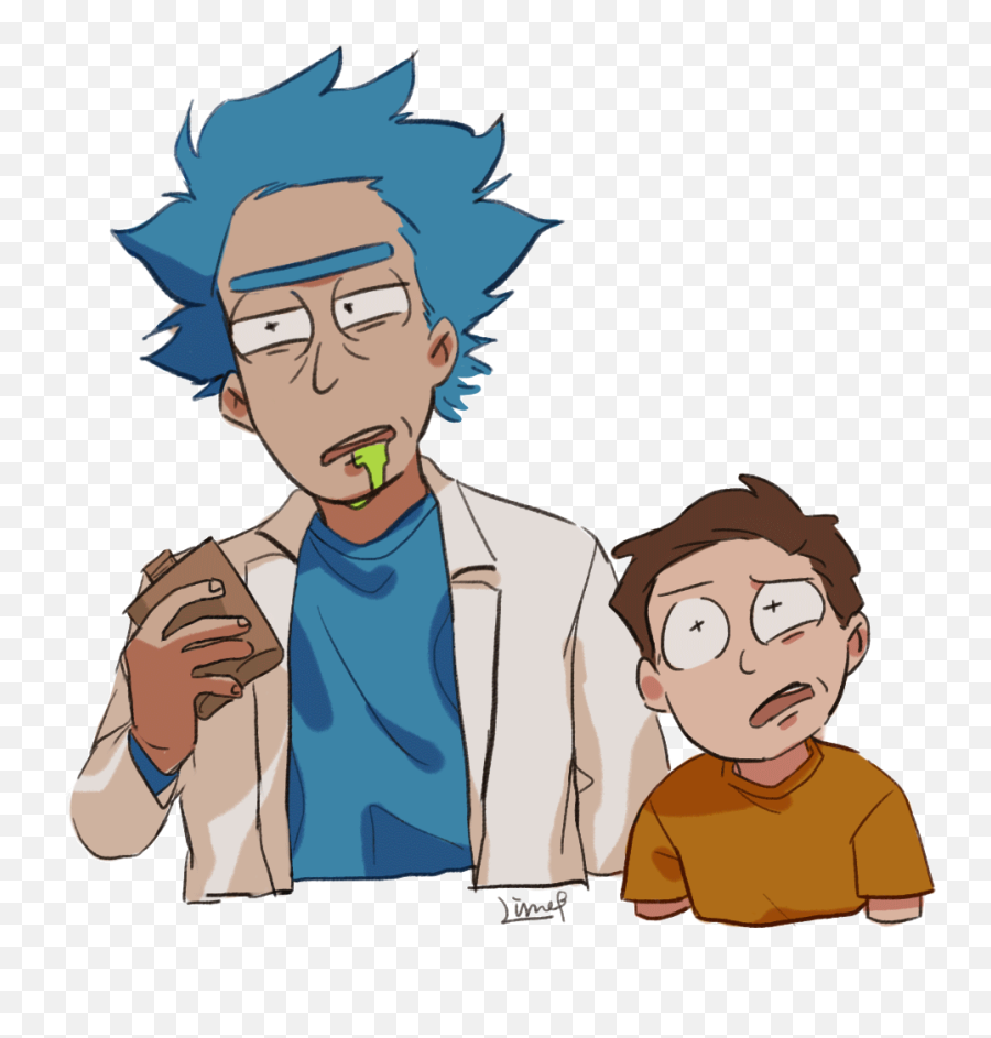 Oh Geez Wth Is That Rick And Morty Characters I Cute Old Man - Anatomia De Rick Y Morty Emoji,Rick And Morty Emoji