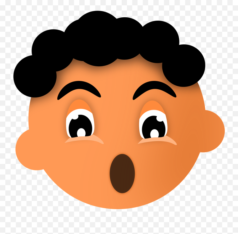 Boy Surprised Expression - Cara De Niño Triste Animado Emoji,Shocked Emotion