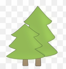 Two Trees Clip Art - Clip Art Of Trees Emoji,Pine Tree Emoji