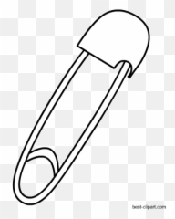 Black And White Safety Pin Clipart - Singer Professional Safety Pin Clipart Black And White Emoji,Emoji Push Pins