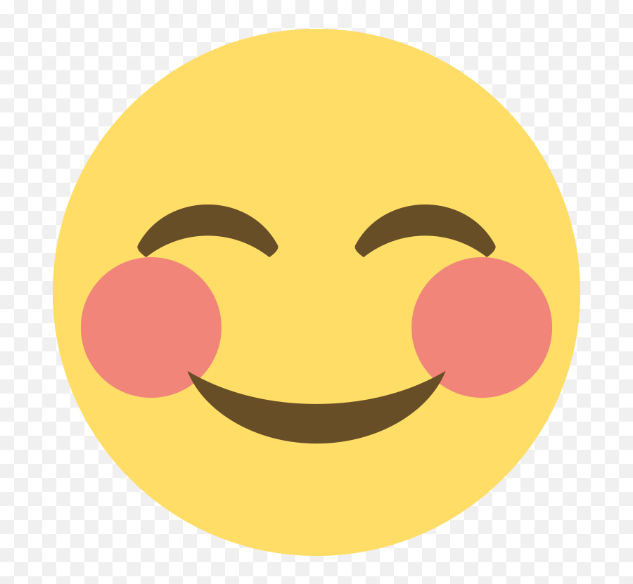 Blushing Emoji Transparent Background - Smiley Face Emoji Cute,Snapchat Emoji