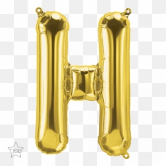 16 Letter - H Gold Shape Qualatex Foil Balloon North H Emoji,Letter H Emoji
