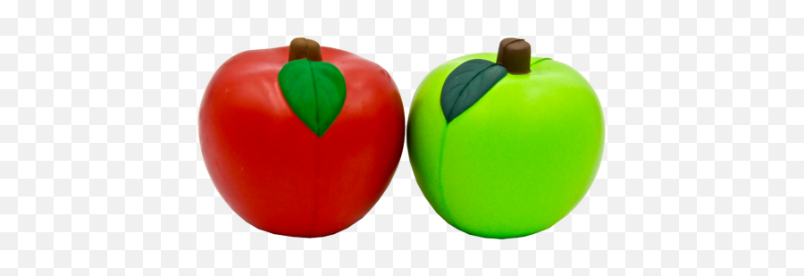Red U0026 Green Apple Promotional Stress Ball With Custom Logo - Diet Food Emoji,Bell Pepper Emoji