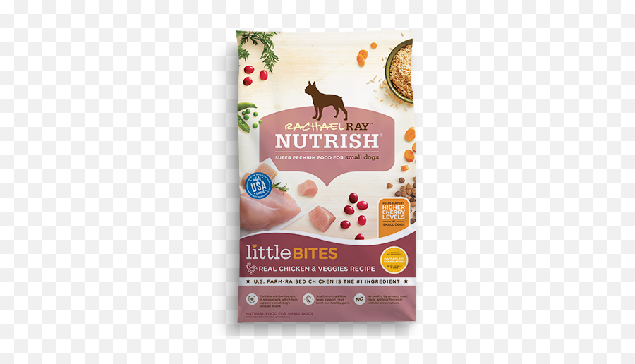 Little Bites Real Chicken U0026 Veggies Super Premium Dry Dog - Rachael Ray Dog Food Emoji,Dog Emotion 50% Up