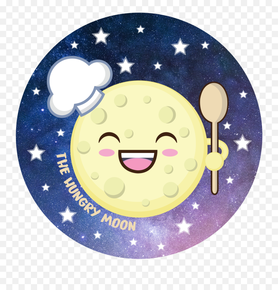 The Hungry Moon - Happy Emoji,Moon And Back Emoticon