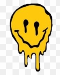 Cry Happycry Sad Grunge Tumblr Sticker - Drippy Smiley Face Big Emoji,Tumblr Crying Emoticons