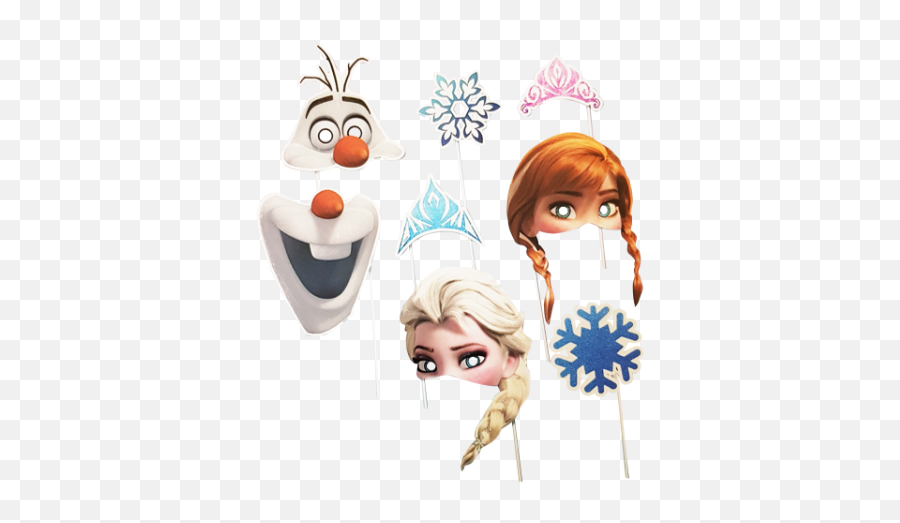 Frozen Photo Props - Accesorios Photocall Frozen Emoji,Emoji Photo Props