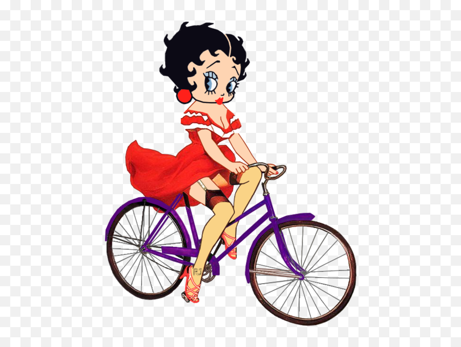 Betty Boop Bike Png Official Psds - Betty Boop Riding Bike Emoji,Biking Emoji