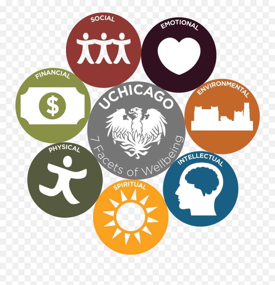 Seven Facets Of Wellbeing Uchicago Student Wellness The - Facets Of Well Being Emoji,Physical Emotions