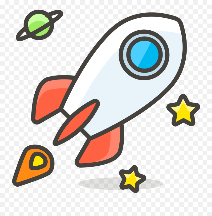 Rocket Emoji Clipart - Png,Rocket Emoji Png