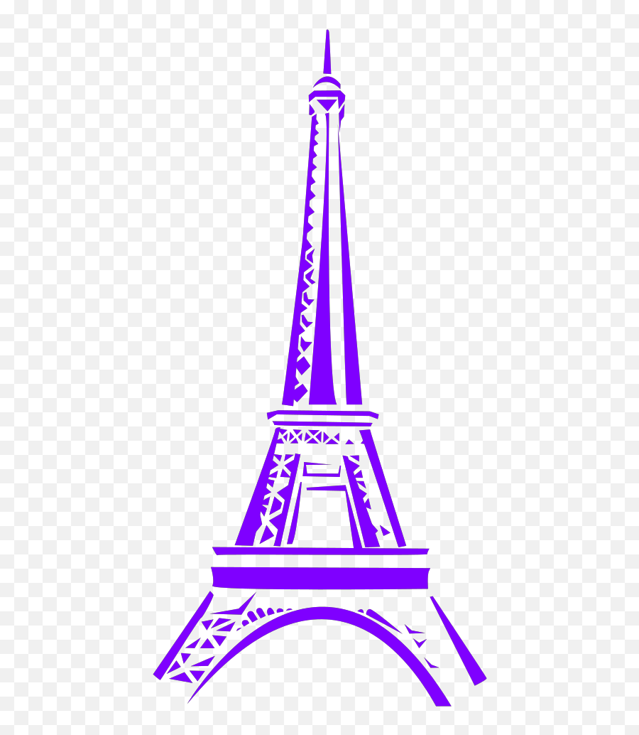 Blue Eiffel Tower Silhouette Png Svg - Eiffel Tower Clip Art Emoji,Is There An Eiffel Tower Emoji