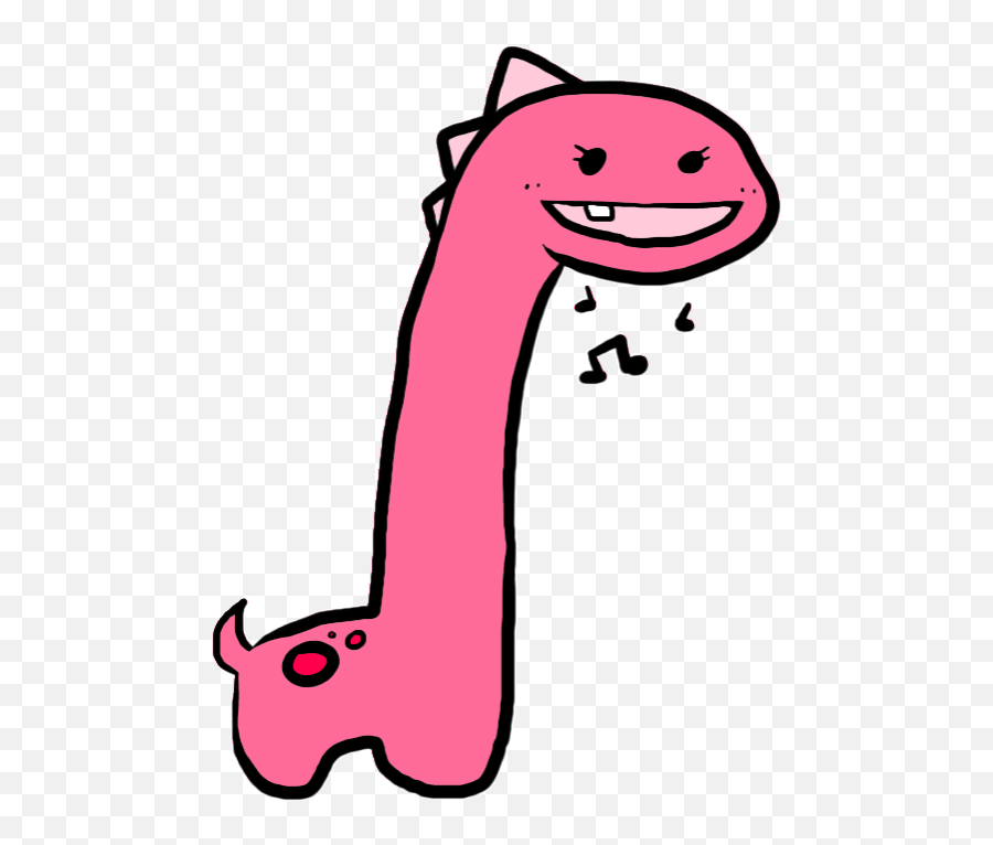 Top Everybody Walk The Dinosaur Stickers For Android U0026 Ios - Pink Dinosaur Cartoon Gif Emoji,Dinosaur Emojis Android
