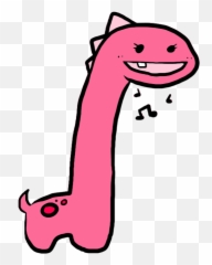 Top Everybody Walk The Dinosaur Stickers For Android U0026 Ios - Pink Dinosaur Cartoon Gif Emoji,Dinosaur Emojis Android