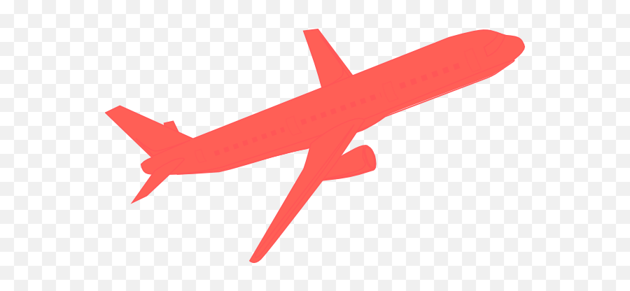Download Hd Airplane Coral Clip Art - Clipart Red Plane Emoji,Airplane Emoji Png