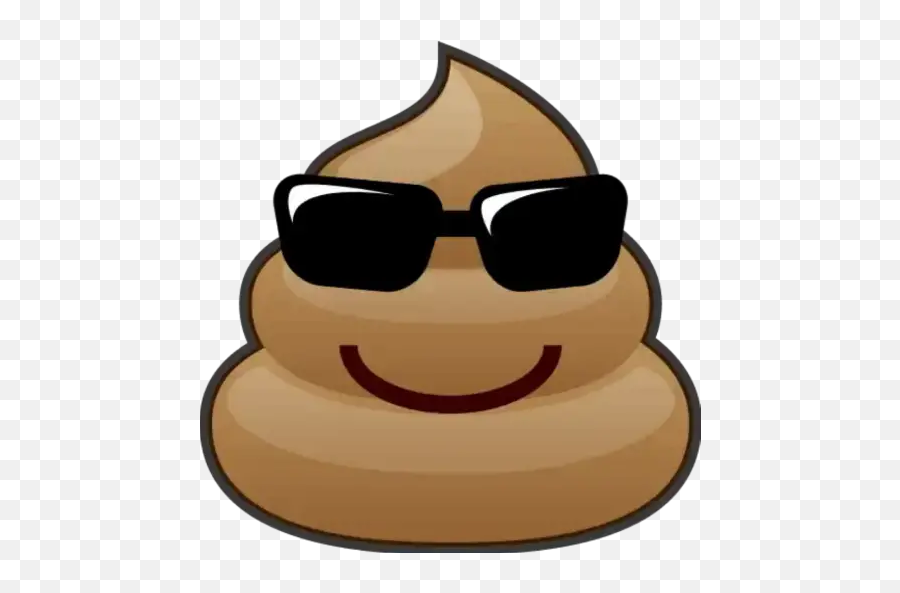 Poop Stickers For Whatsapp - Poop Emoji With Sunglasses,Easter Bunny Taking A Dump Emoji