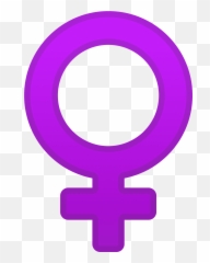 Female Sign Emoji Clipart - Gender Emoji,Virgo Emoji