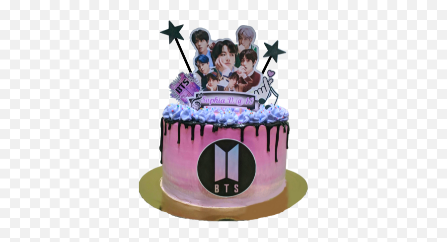 Bts Themed Photo Cake Bakehoneycom - Logo Fkg Pai Tk Emoji,Bts V As An Emojis