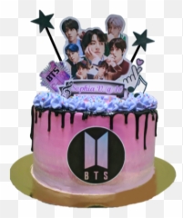 Bts Themed Photo Cake Bakehoneycom - Logo Fkg Pai Tk Emoji,Bts V As An Emojis