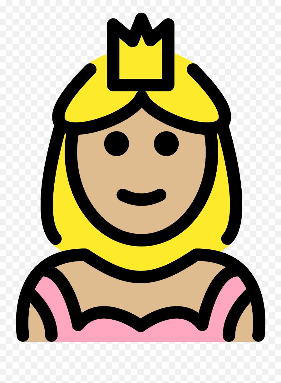 Princess Emoji Clipart - Happy,Black Queen Emoji