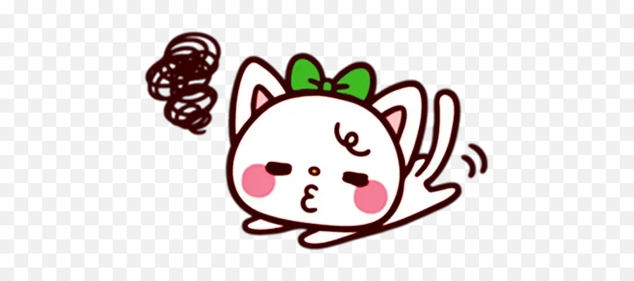 Girl And Cat Sticker Pack - Stickers Cloud Dot Emoji,Emoji Panda Dog Good Night