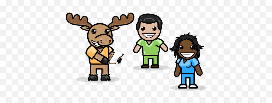 A Moose Emoji,Moose Emoticon