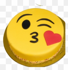 Face Blowing Kiss Cake Emoji,Blowing Hearts Emoticon
