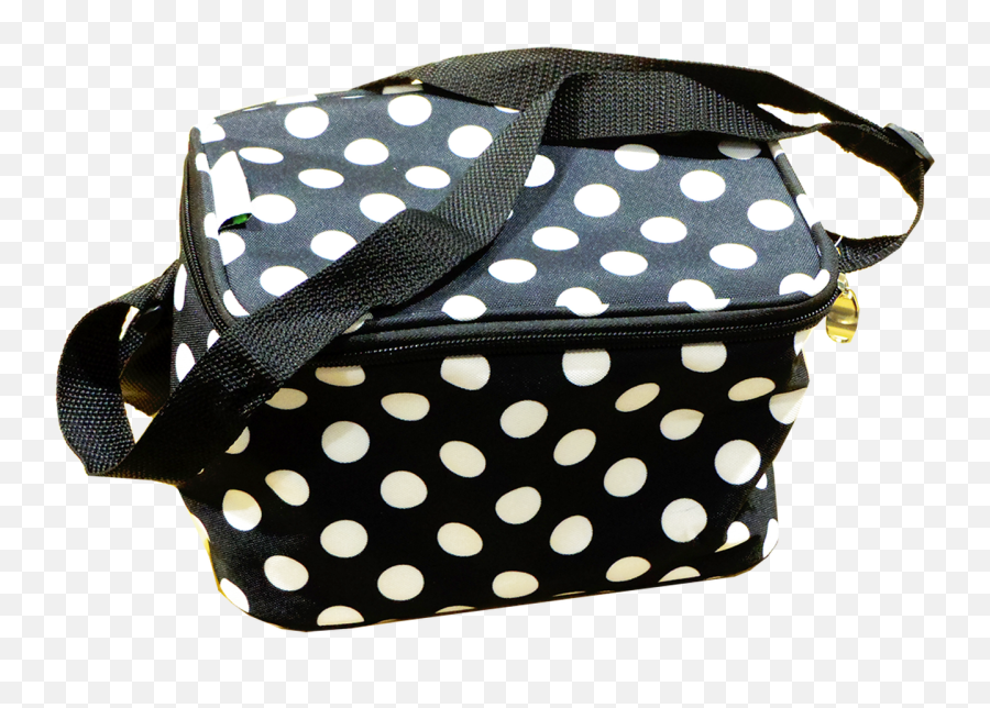 Black Polka Dot Lunch Bag Sml - Handbag Style Emoji,Toothbrush Emoji