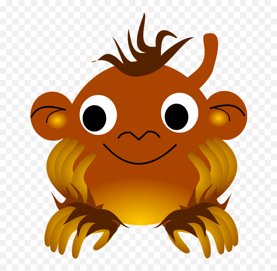 Cute Baby Monkey Clipart Free Download Transparent Png Emoji,Baby Monkey Emoji