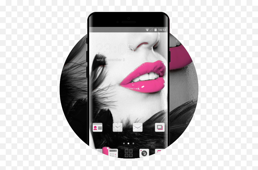 Girly Face Theme For Alcatel U5 Hd Lips Wallpaper Apk Emoji,Samsung J3 Emotions