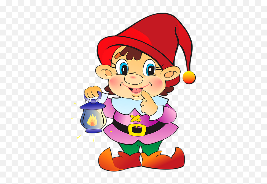 Curious Christmas Elf Free Png Images - Free Digital Image Emoji,Seven Dwarfs Animated Emoticons