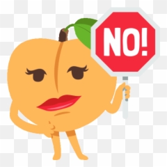 Stop Sign No Peach Life Sticker - Stop Sign No Peach Life Emoji,Halt Emoji