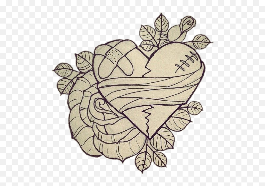 Brokenheart Heart Hurt Rose Sticker - Decorative Emoji,Amber Rose Emojis