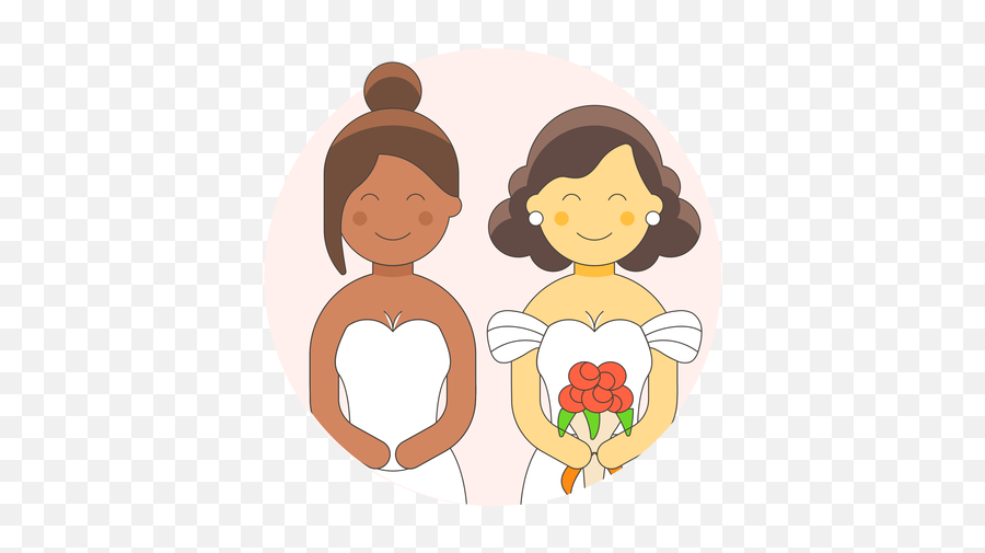 Lesbian Gowns 3 Download - Logo Icon Png Svg Icon Download Happy Emoji,Lesbian Sign Emoji