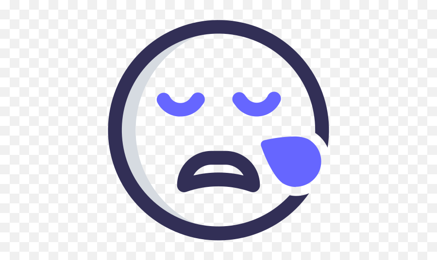 Sleepy Emo Emoticon Face Emoji Free - Dot,Sleepy Emoji