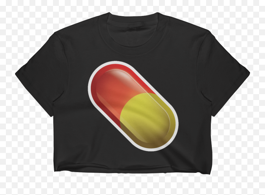 Emoji Crop Top T Shirt - Unisex,Drug Emoji