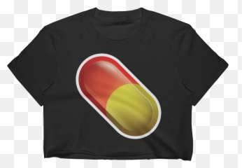 Emoji Crop Top T Shirt - Unisex,Drug Emoji
