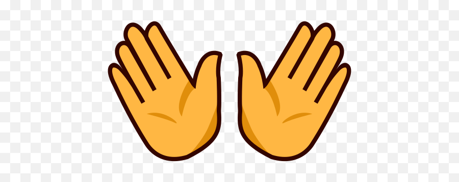 Open Hands Sign - Open Hands Sign Emoji,Hand Sign Emoji